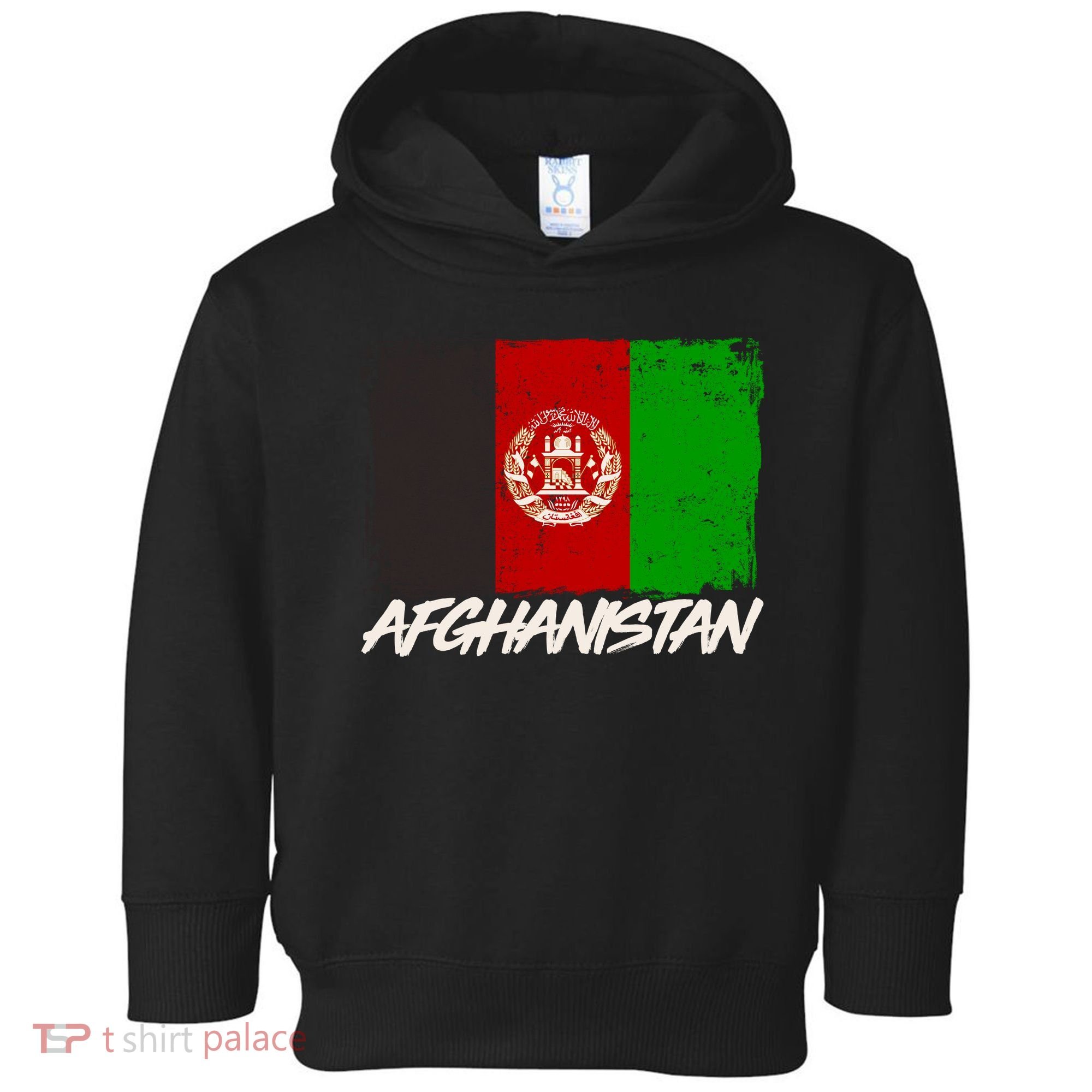 Distressed Afghanistan Flag Toddler Hoodie