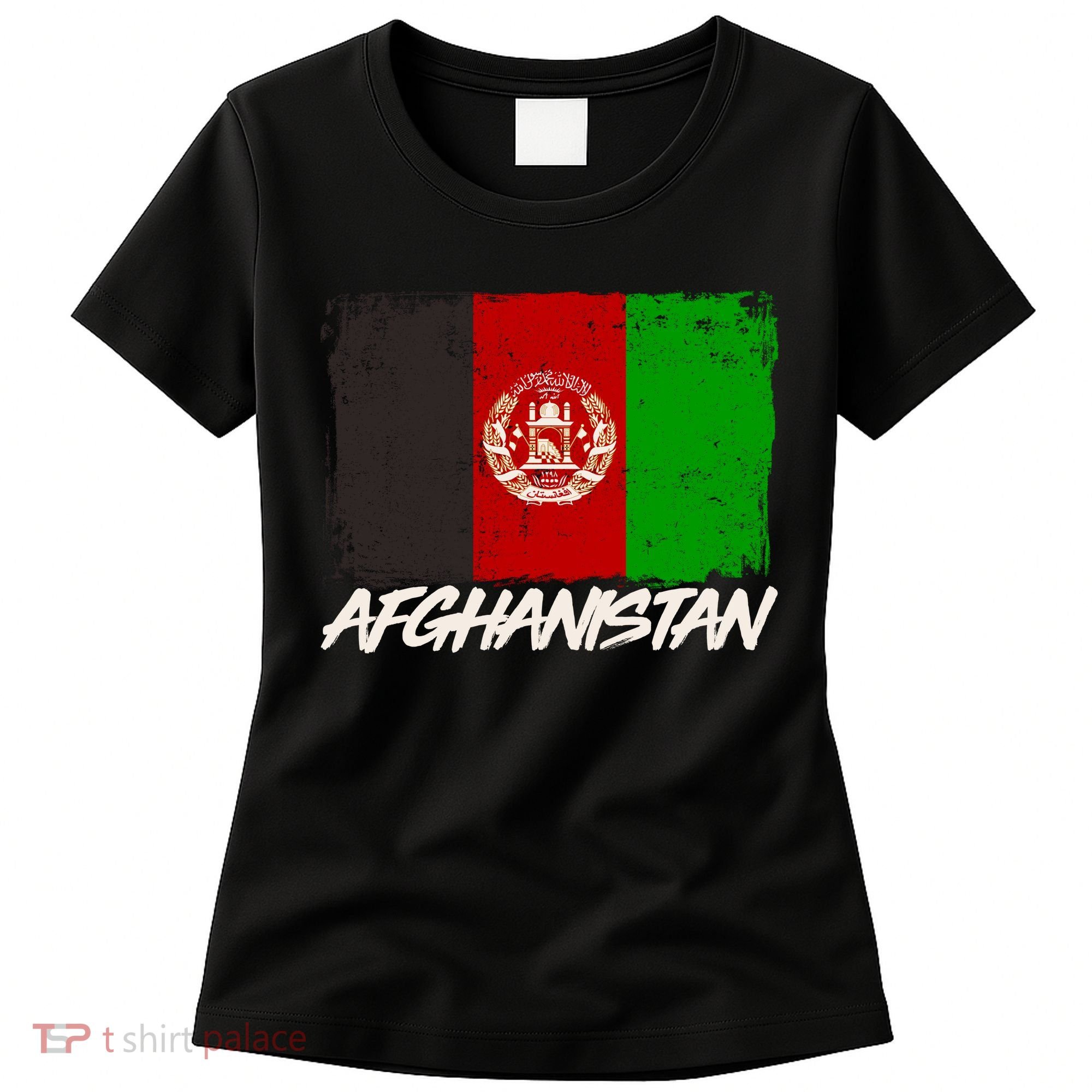 Distressed Afghanistan Flag Women's T-Shirt