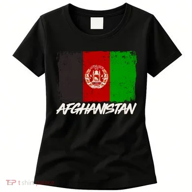 Distressed Afghanistan Flag Women's T-Shirt