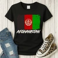 Distressed Afghanistan Flag Women's T-Shirt thumb 3