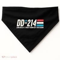 Dd214 Armed Forces Military Alumni USA-Made Doggie Bandana thumb 0