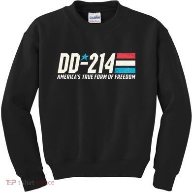 Dd214 Armed Forces Military Alumni Kids Sweatshirt