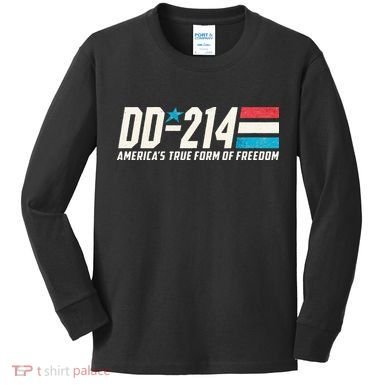 Dd214 Armed Forces Military Alumni Kids Long Sleeve Shirt