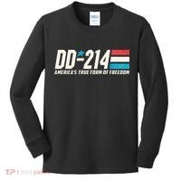 Dd214 Armed Forces Military Alumni Kids Long Sleeve Shirt thumb 0