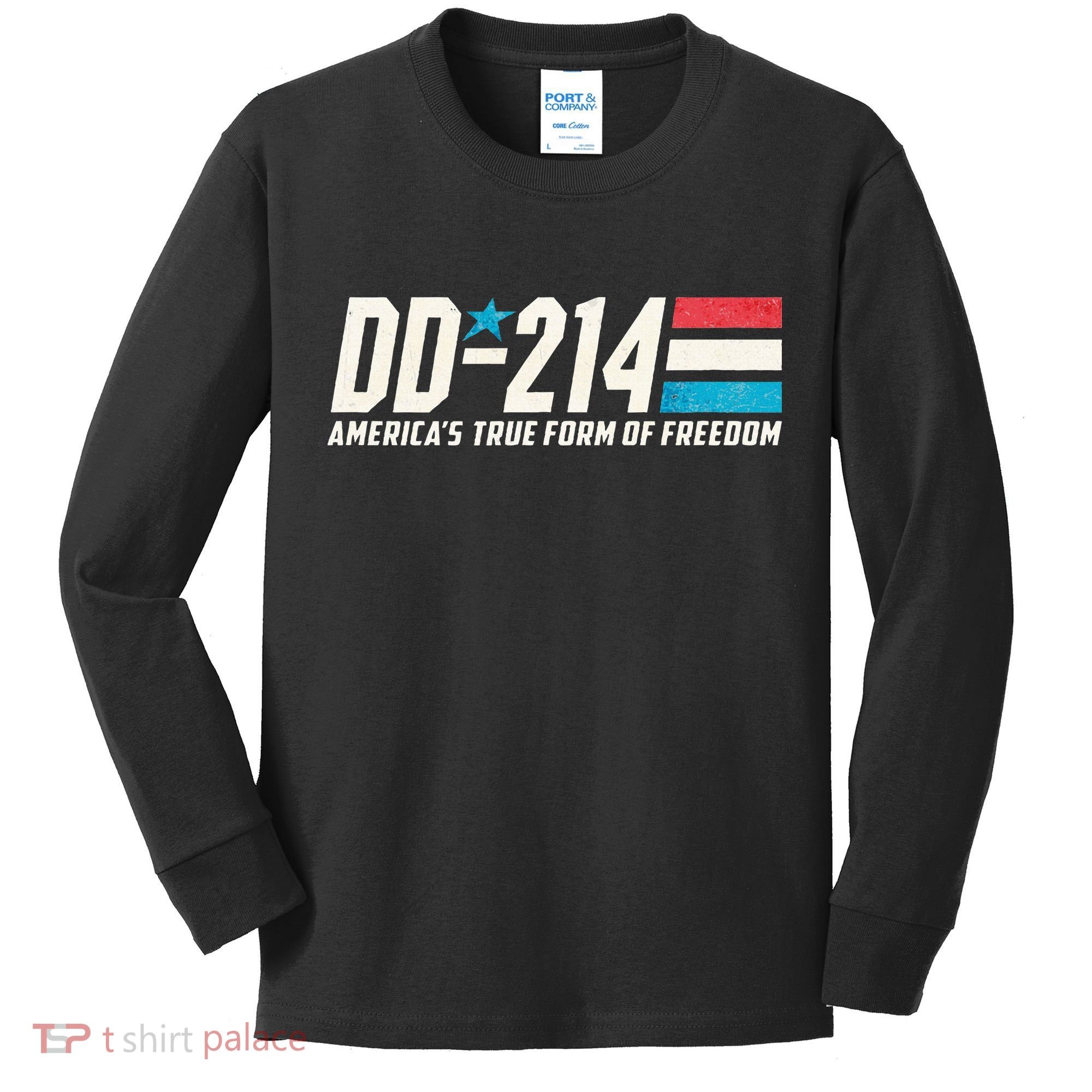 Dd214 Armed Forces Military Alumni Kids Long Sleeve Shirt