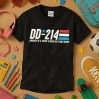 Dd214 Armed Forces Military Alumni Kids T-Shirt thumb 3
