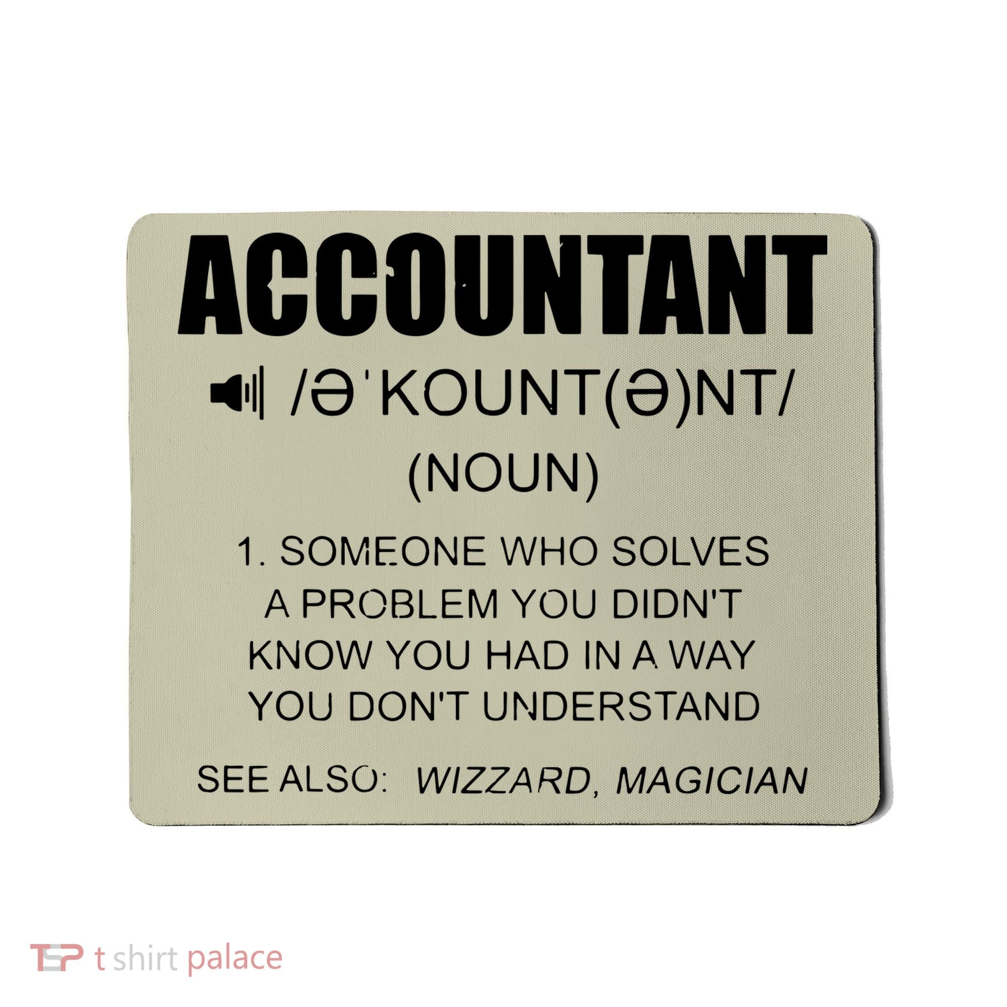 Definition Accountant Funny CPA Gift Taxation Audit Taxes Mousepad