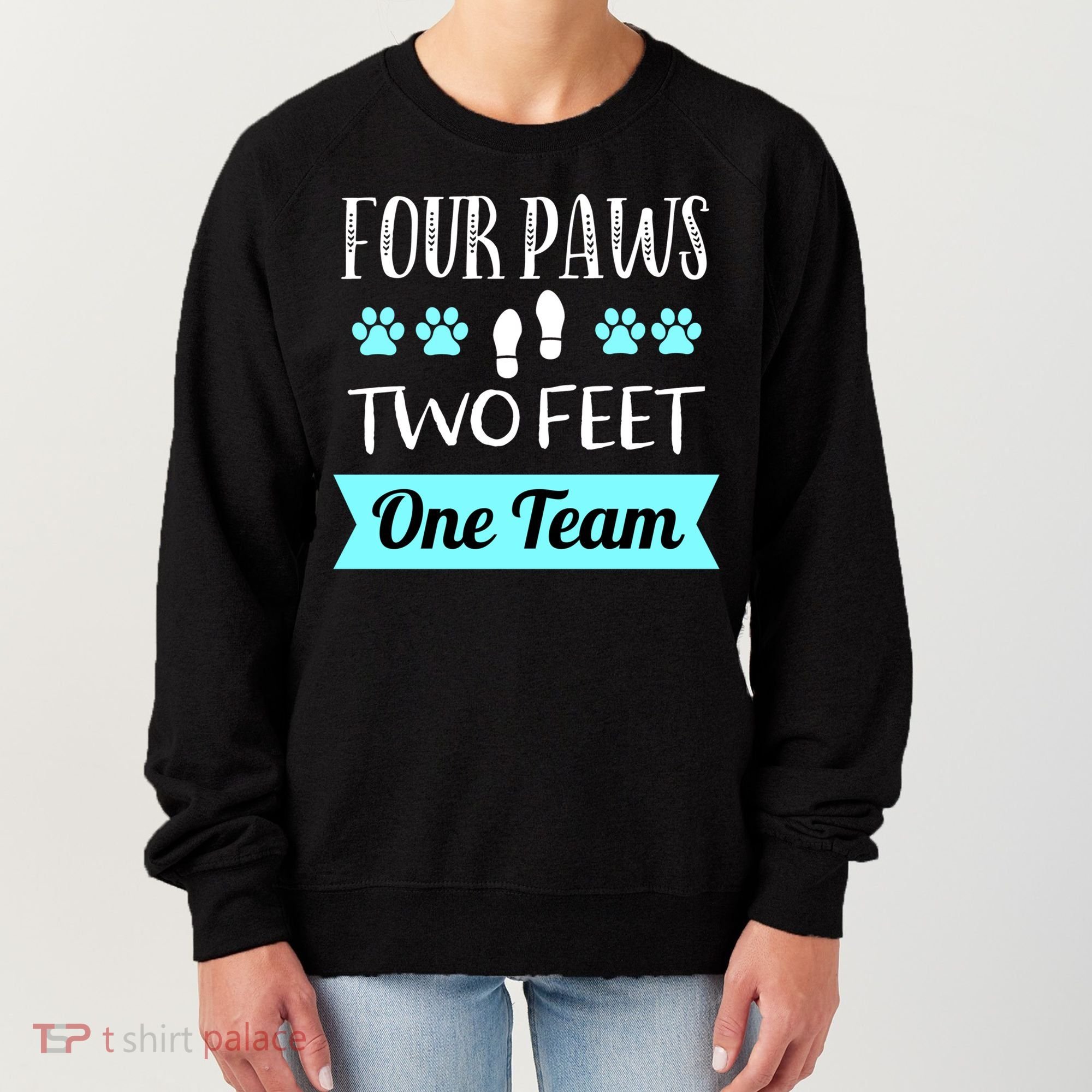 Dog Agility Four Paws Two Feet Team Dog Trainer Gift Women's Sweatshirt