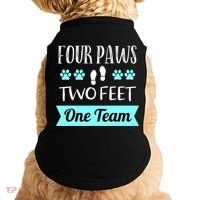 Dog Agility Four Paws Two Feet Team Dog Trainer Gift Doggie Tank thumb 0