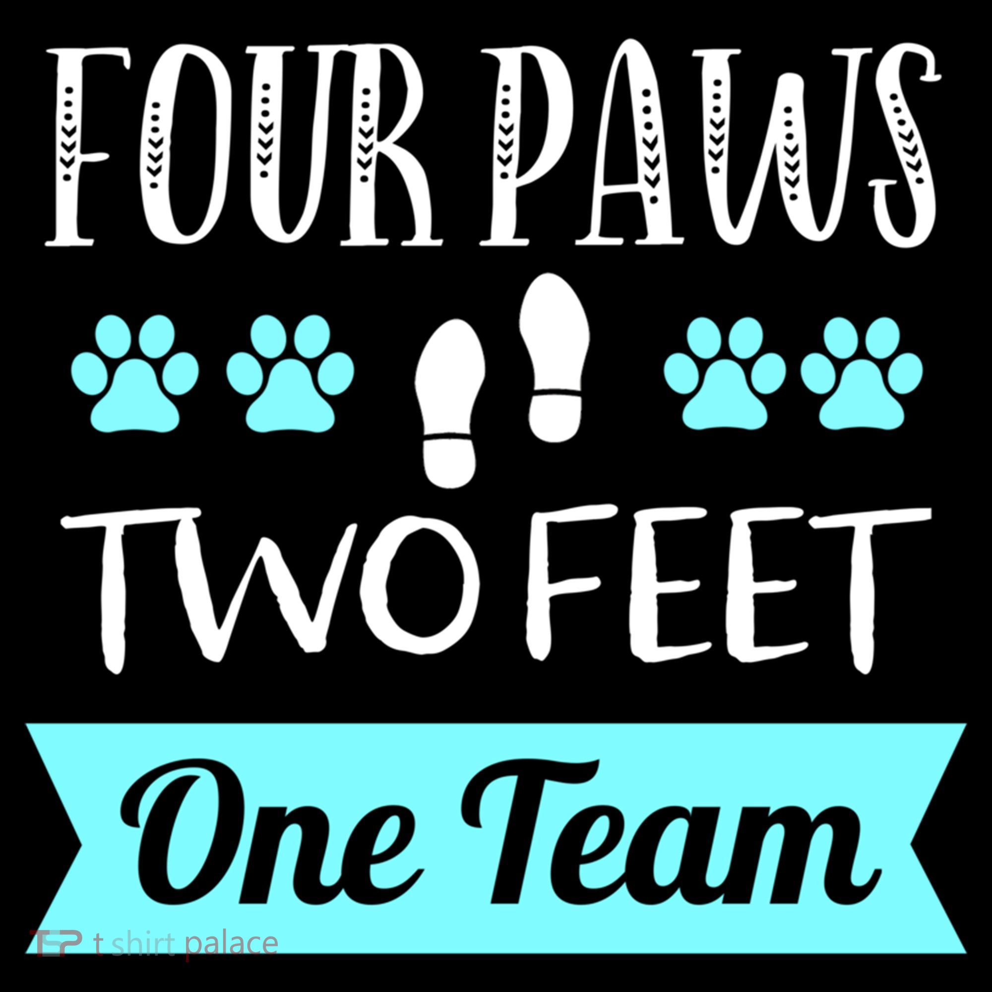 Dog Agility Four Paws Two Feet Team Dog Trainer Gift Coffee Mug