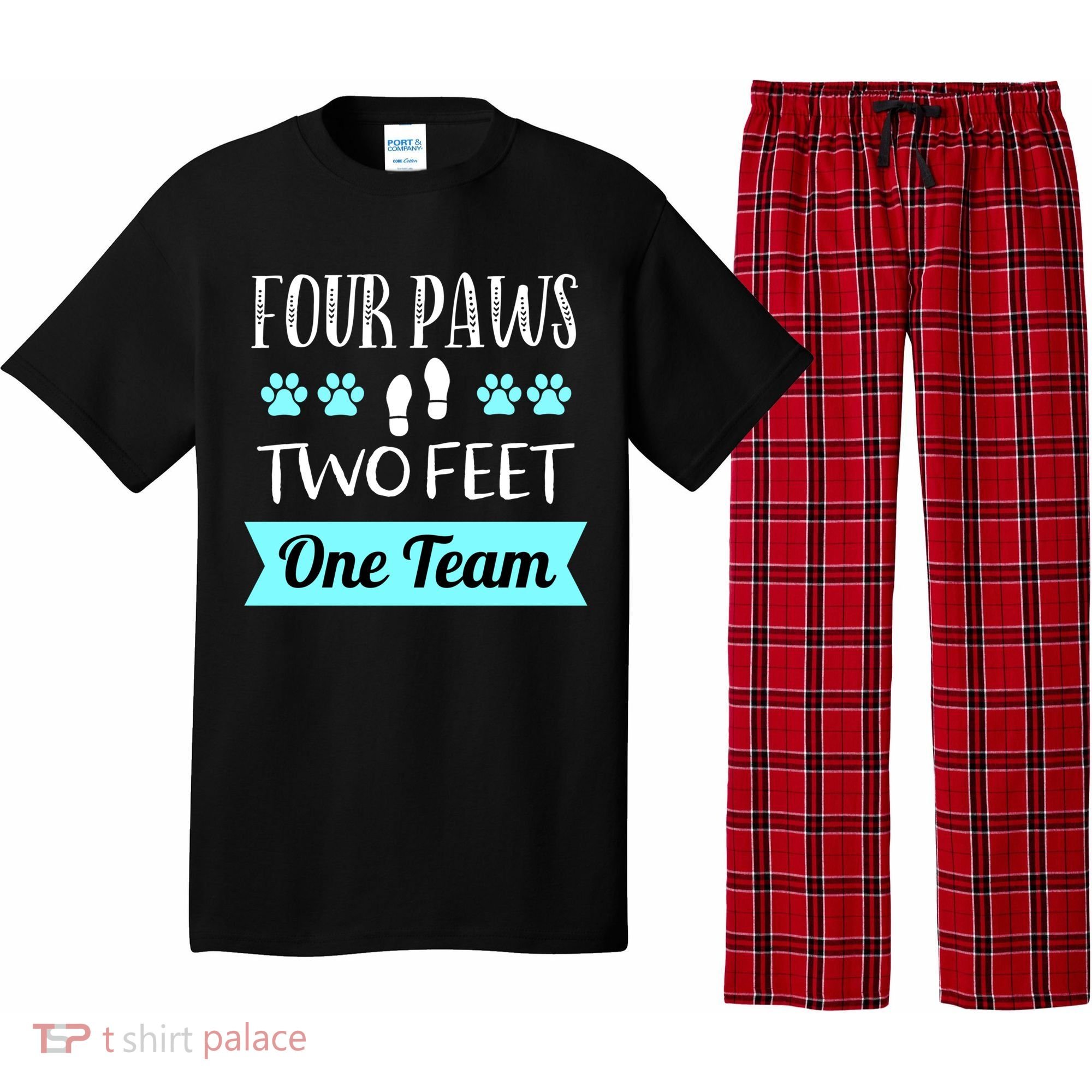 Dog Agility Four Paws Two Feet Team Dog Trainer Gift Pajama Set