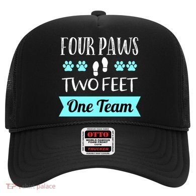 Dog Agility Four Paws Two Feet Team Dog Trainer Gift Hat