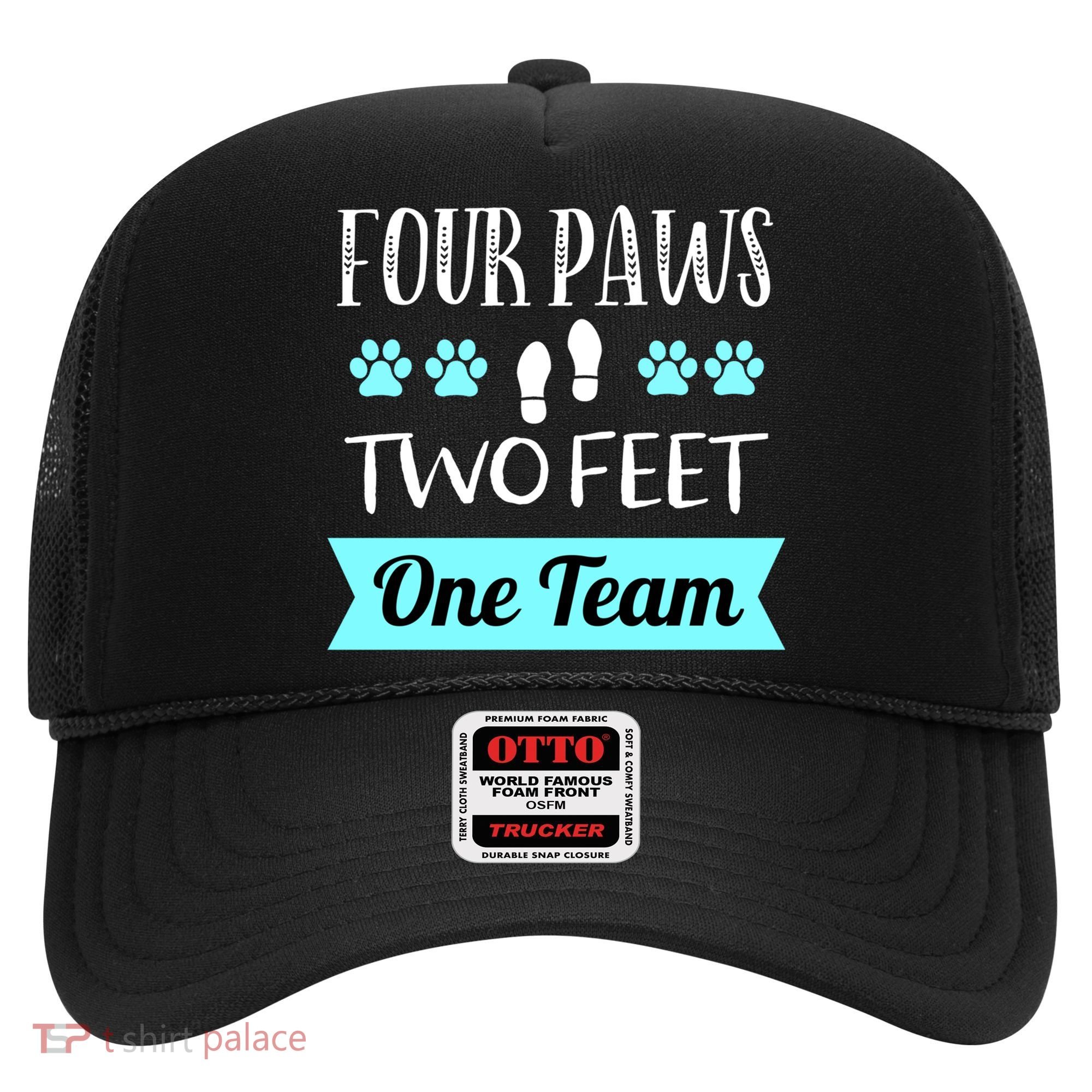 Dog Agility Four Paws Two Feet Team Dog Trainer Gift Hat