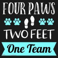 Dog Agility Four Paws Two Feet Team Dog Trainer Gift Cropped Pullover Crew thumb 4