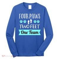 Dog Agility Four Paws Two Feet Team Dog Trainer Gift Long Sleeve Shirt thumb 0