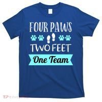 Dog Agility Four Paws Two Feet Team Dog Trainer Gift T-Shirt thumb 0