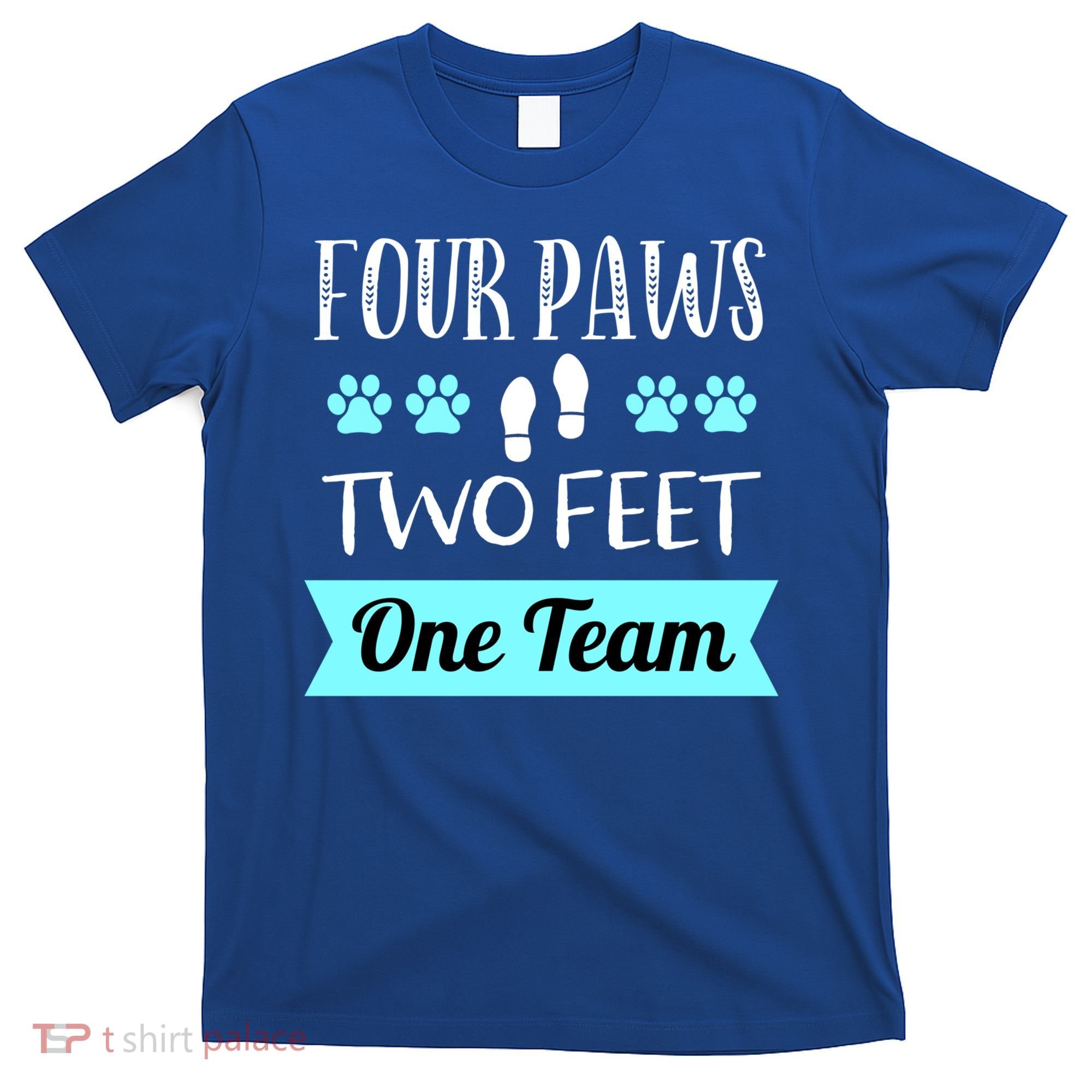 Dog Agility Four Paws Two Feet Team Dog Trainer Gift T-Shirt