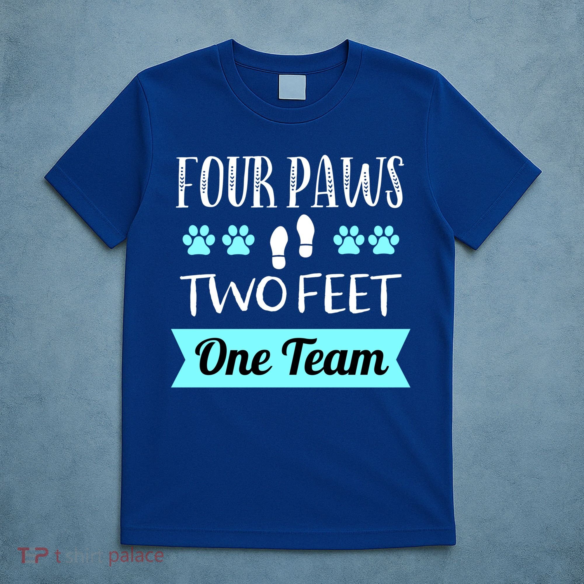 Dog Agility Four Paws Two Feet Team Dog Trainer Gift T-Shirt