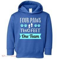 Dog Agility Four Paws Two Feet Team Dog Trainer Gift Toddler Hoodie thumb 0