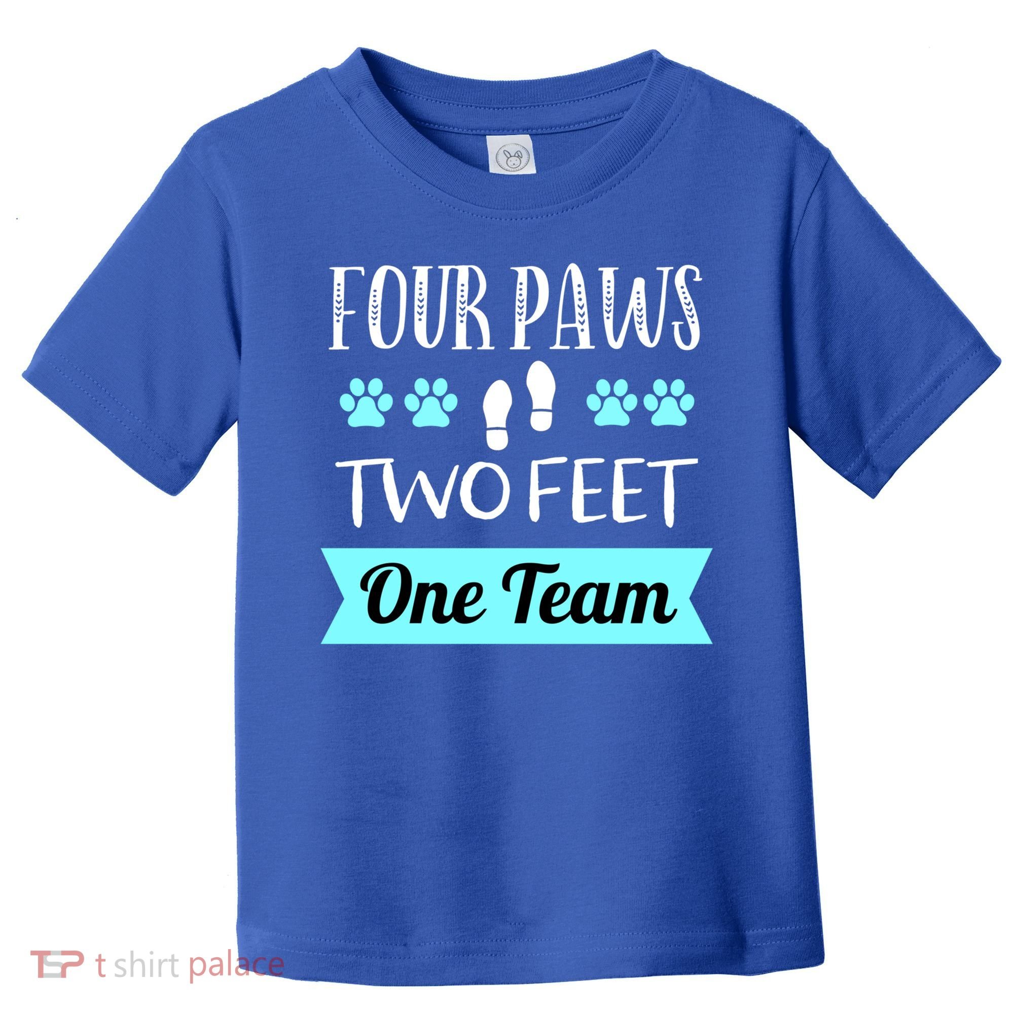 Dog Agility Four Paws Two Feet Team Dog Trainer Gift Toddler T-Shirt