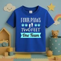 Dog Agility Four Paws Two Feet Team Dog Trainer Gift Toddler T-Shirt thumb 3