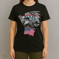 Dad American Flag Usa Eagle Vintage T-Shirt thumb 4