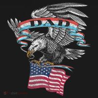 Dad American Flag Usa Eagle Vintage T-Shirt thumb 7