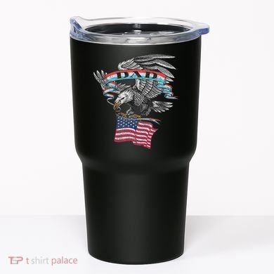 Dad American Flag Usa Eagle Vintage Tumbler