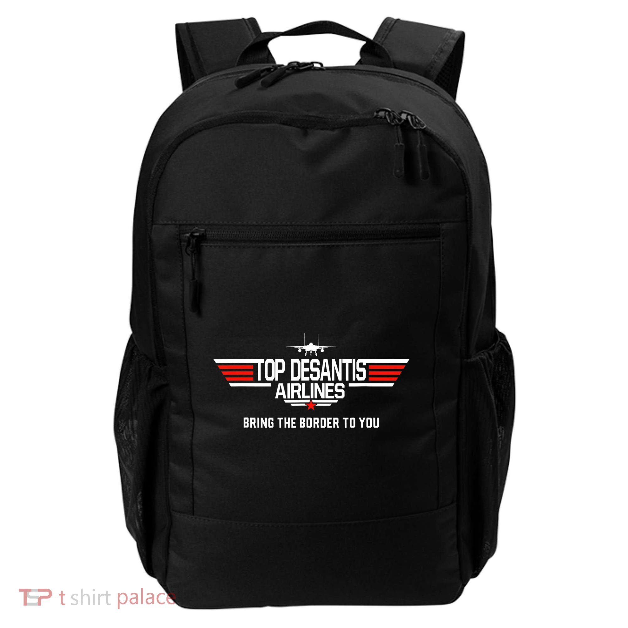 DeSantis Airlines Funny Political Meme Top DeSantis Airlines Backpack