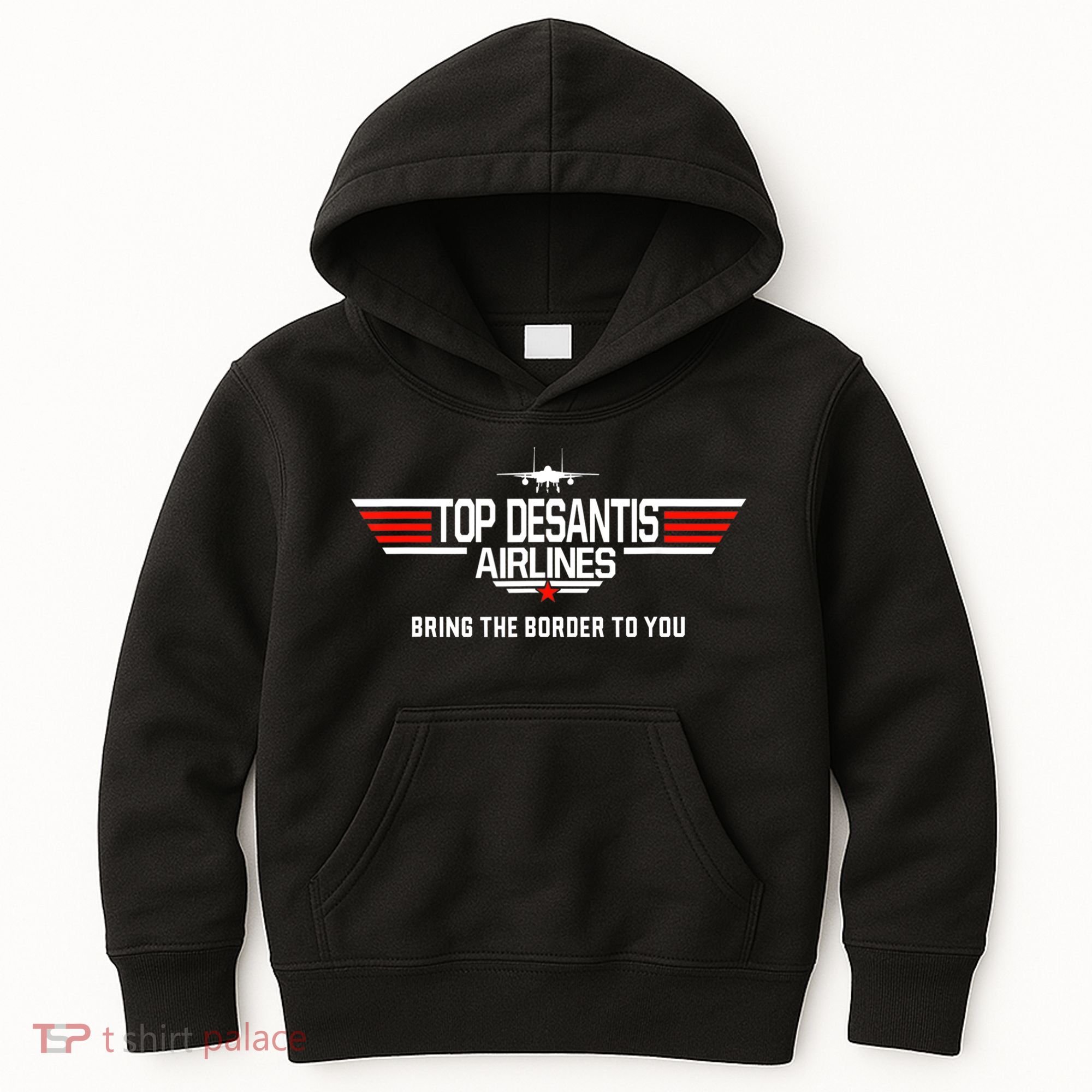 DeSantis Airlines Funny Political Meme Top DeSantis Airlines Kids Hoodie