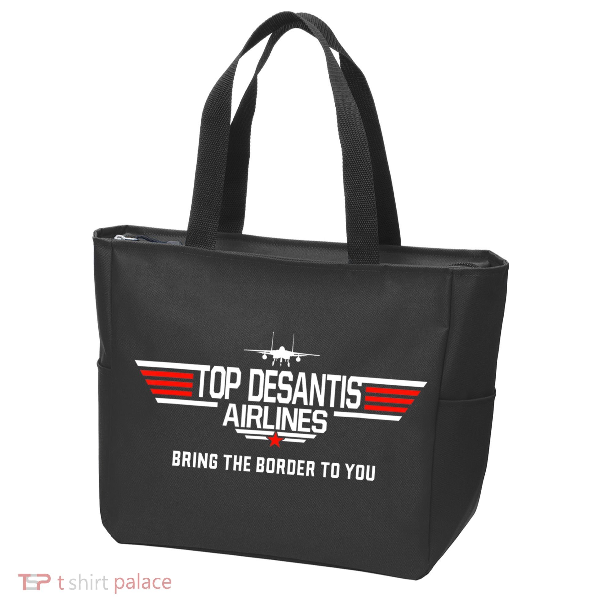 DeSantis Airlines Funny Political Meme Top DeSantis Airlines Tote Bag