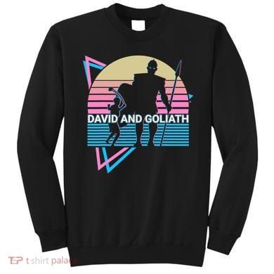 David And Goliath Christian Christianity Retro Sweatshirt