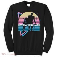 David And Goliath Christian Christianity Retro Sweatshirt thumb 0