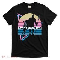 David And Goliath Christian Christianity Retro T-Shirt thumb 0