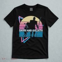 David And Goliath Christian Christianity Retro T-Shirt thumb 5