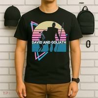 David And Goliath Christian Christianity Retro T-Shirt thumb 6
