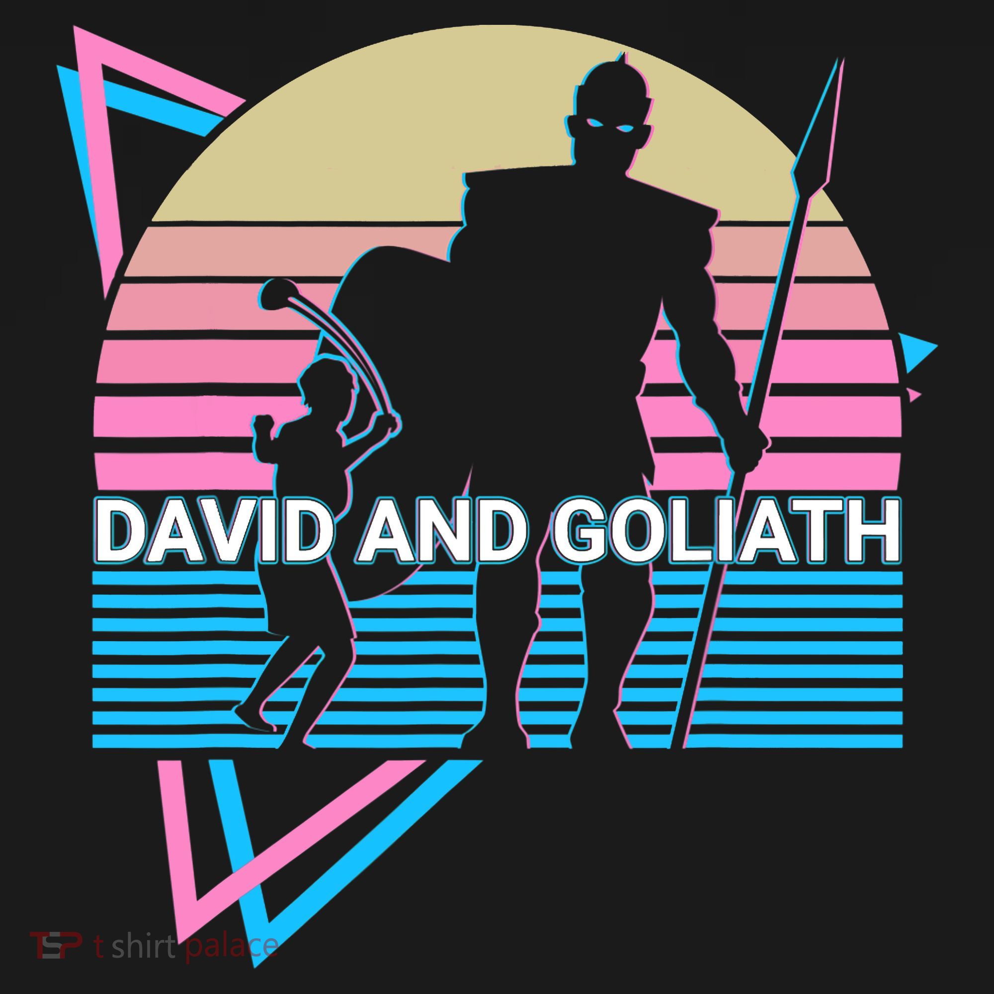 David And Goliath Christian Christianity Retro Coaster