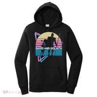 David And Goliath Christian Christianity Retro Women's Hoodie thumb 0