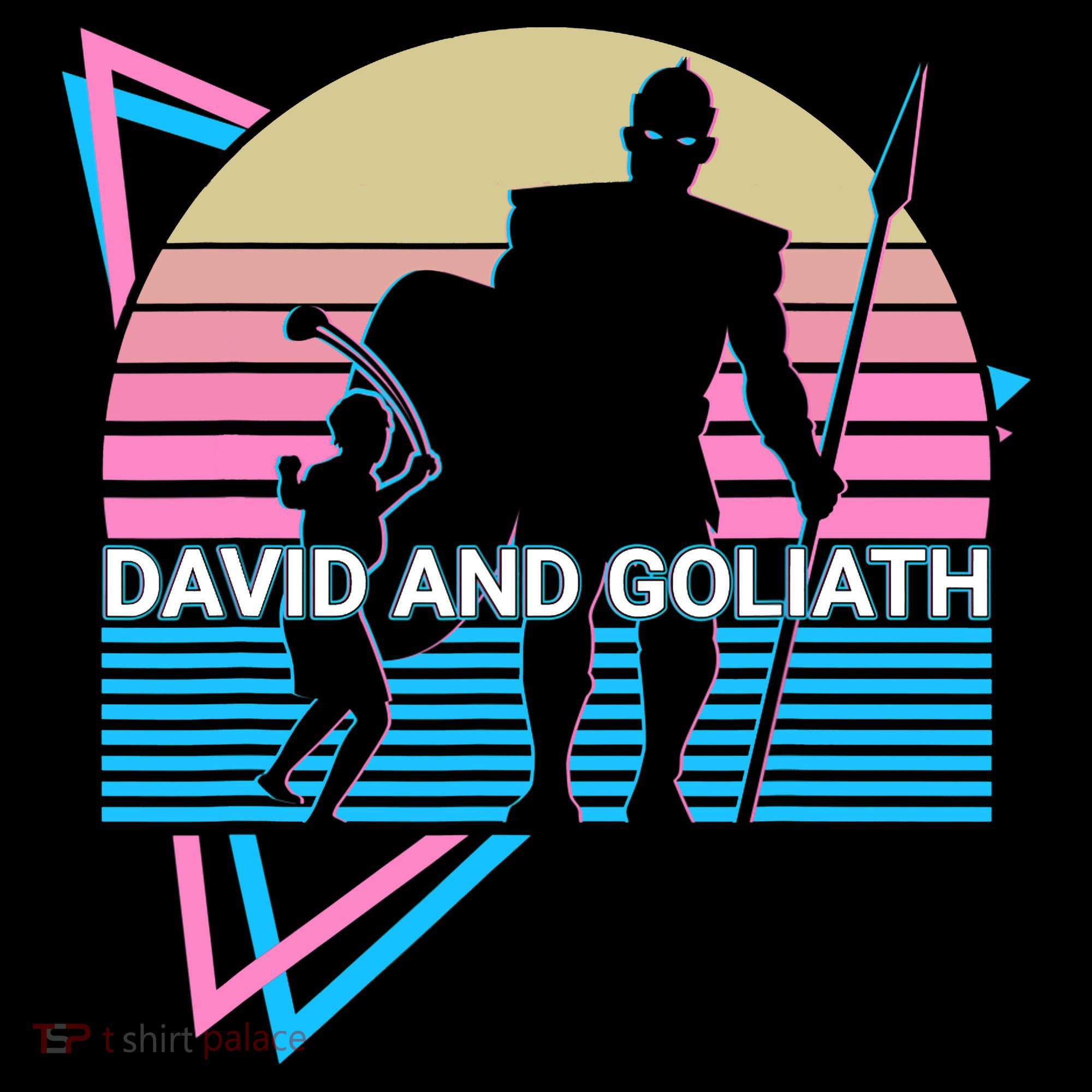 David And Goliath Christian Christianity Retro Women's Hoodie