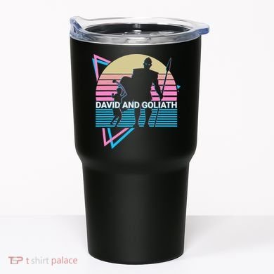 David And Goliath Christian Christianity Retro Tumbler