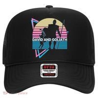David And Goliath Christian Christianity Retro Hat thumb 0