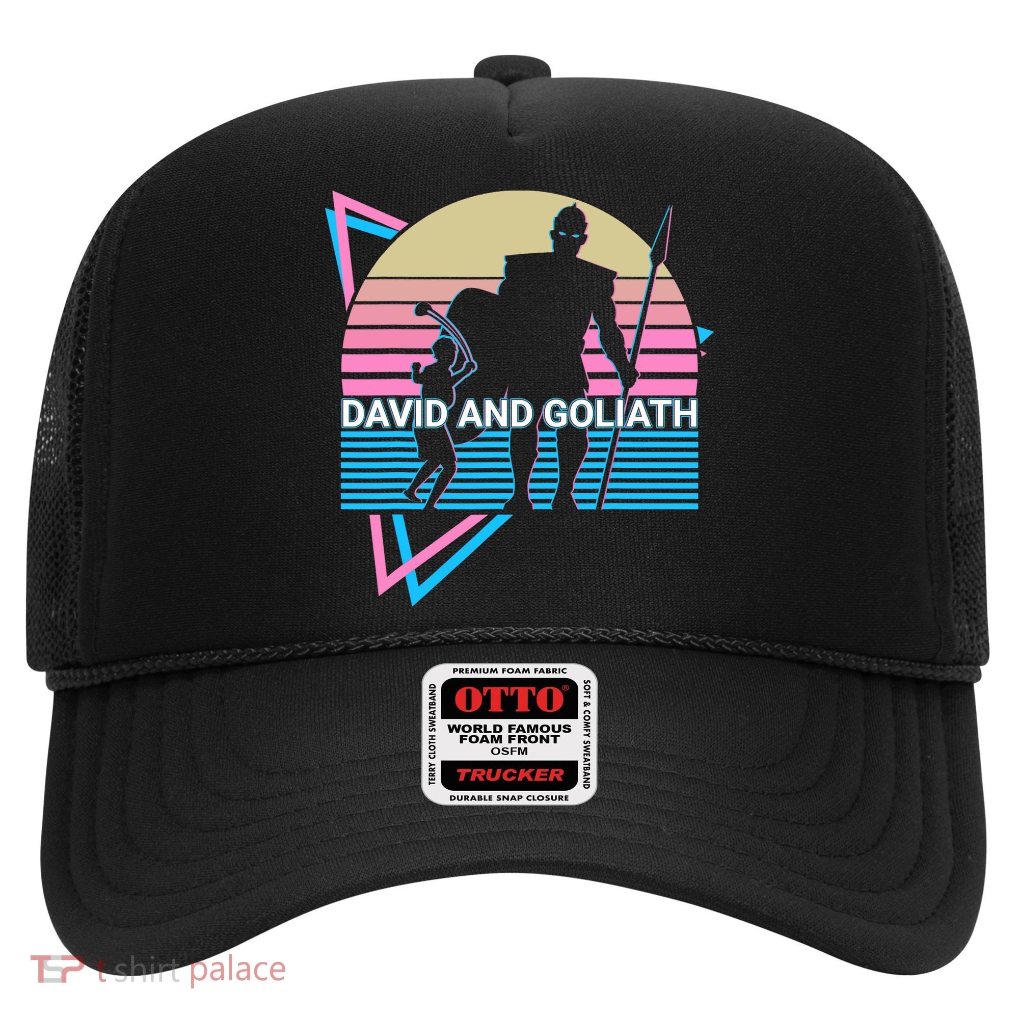 David And Goliath Christian Christianity Retro Hat