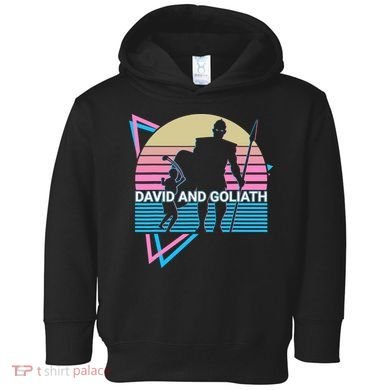David And Goliath Christian Christianity Retro Toddler Hoodie