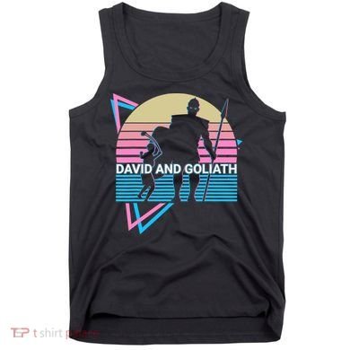 David And Goliath Christian Christianity Retro Tank Top