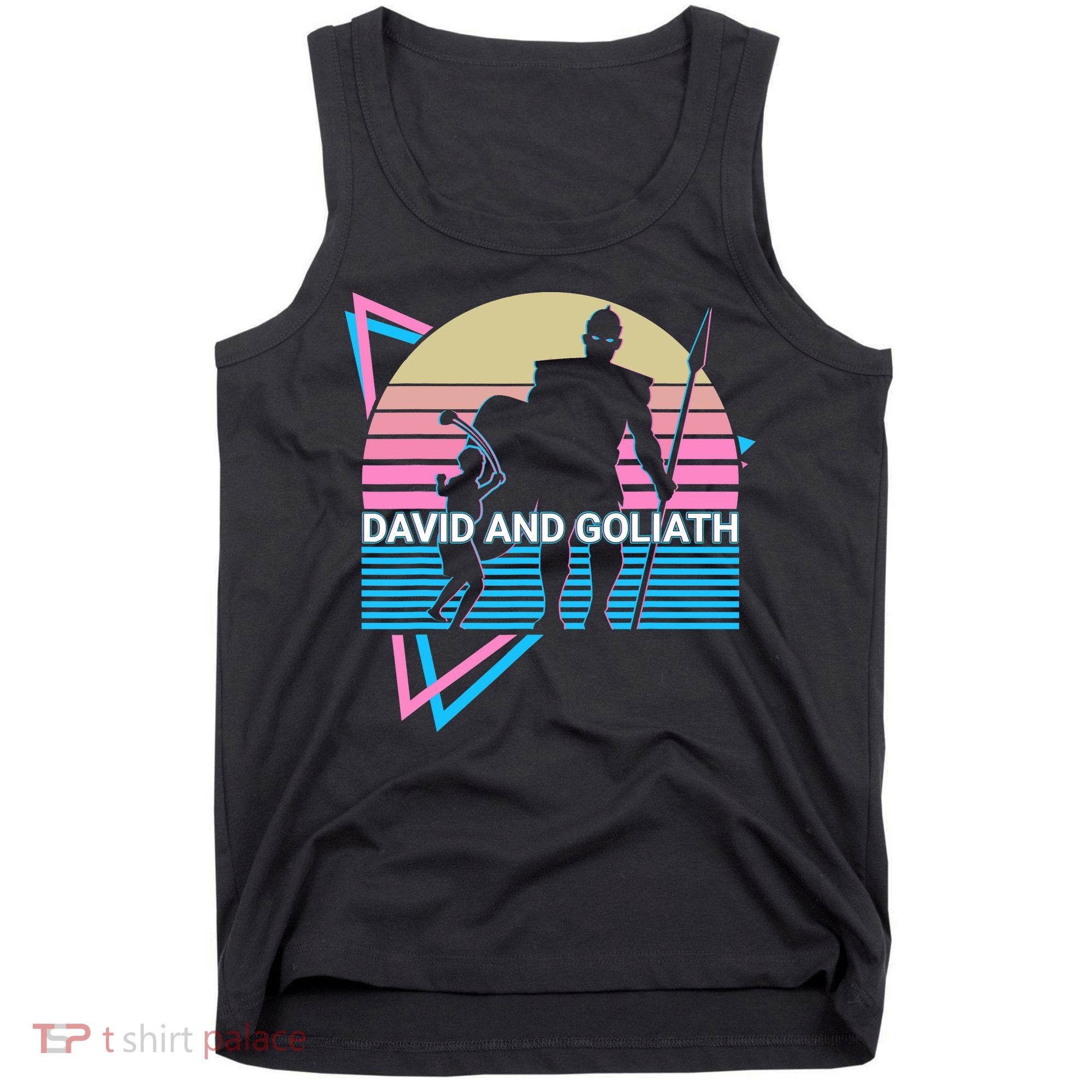 David And Goliath Christian Christianity Retro Tank Top