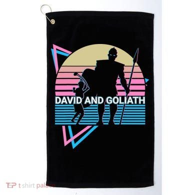 David And Goliath Christian Christianity Retro Golf Towel