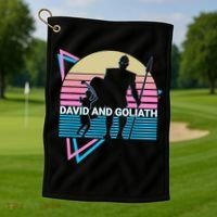 David And Goliath Christian Christianity Retro Golf Towel thumb 1