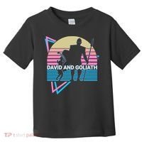 David And Goliath Christian Christianity Retro Toddler T-Shirt thumb 0