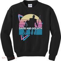 David And Goliath Christian Christianity Retro Kids Sweatshirt thumb 0