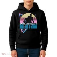 David And Goliath Christian Christianity Retro Kids Hoodie thumb 4